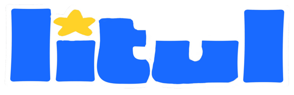 Blue Litul logo with a yellow star on a white background